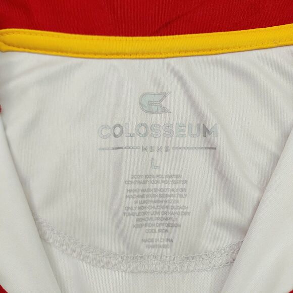 Cardinal USC Trojans Windshirt Colosseum Mens Large White  1/4 Zip Athletic - Picture 9 of 11